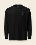 بَرّ الأساسي — كم طويل بلون فحم: من الأمام